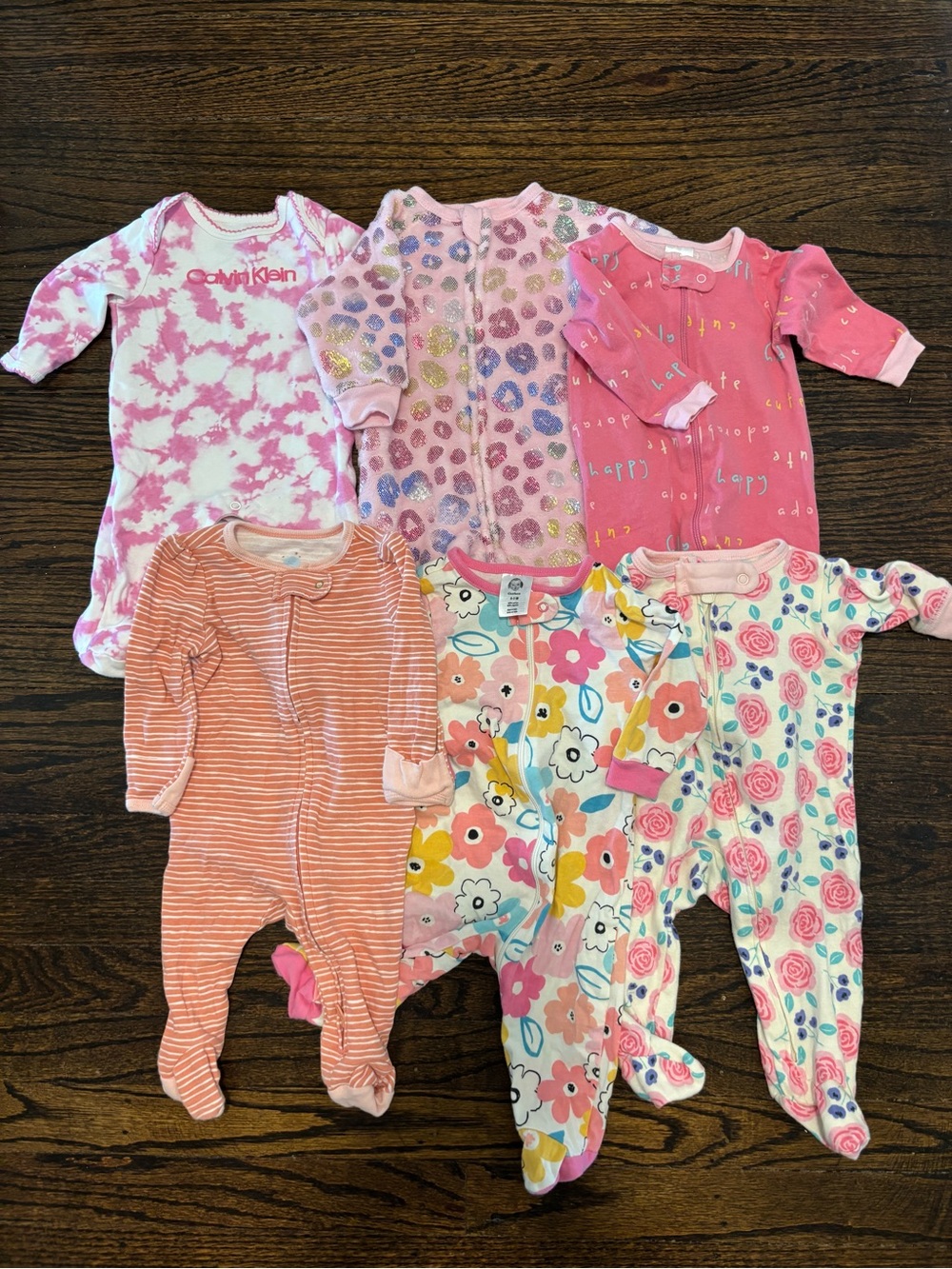 Baby girl 0-3 month sleep and play bundle